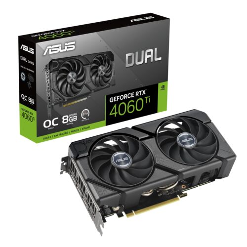 ASUS Dual GeForce RTX 4060 Ti EVO OC Edition 8GB GDDR6 Axial-tech fan de