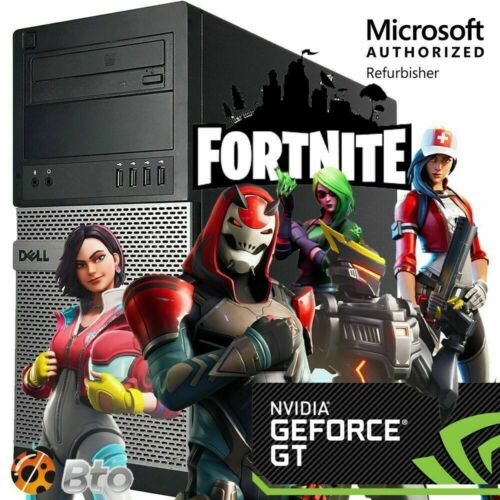 Gaming PC Desktop Computer Dell i7 16GB R7-450 256GB SSD +1TB Win10 WIFI +KB