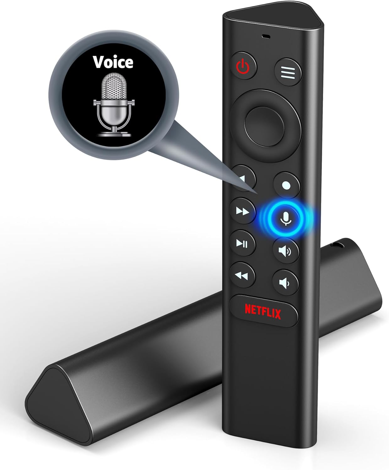 Replacement for Nvidia Shield Remote Control with Voice Search, Backlit Buttons, Customizable Menu Buttons (NO Battery)