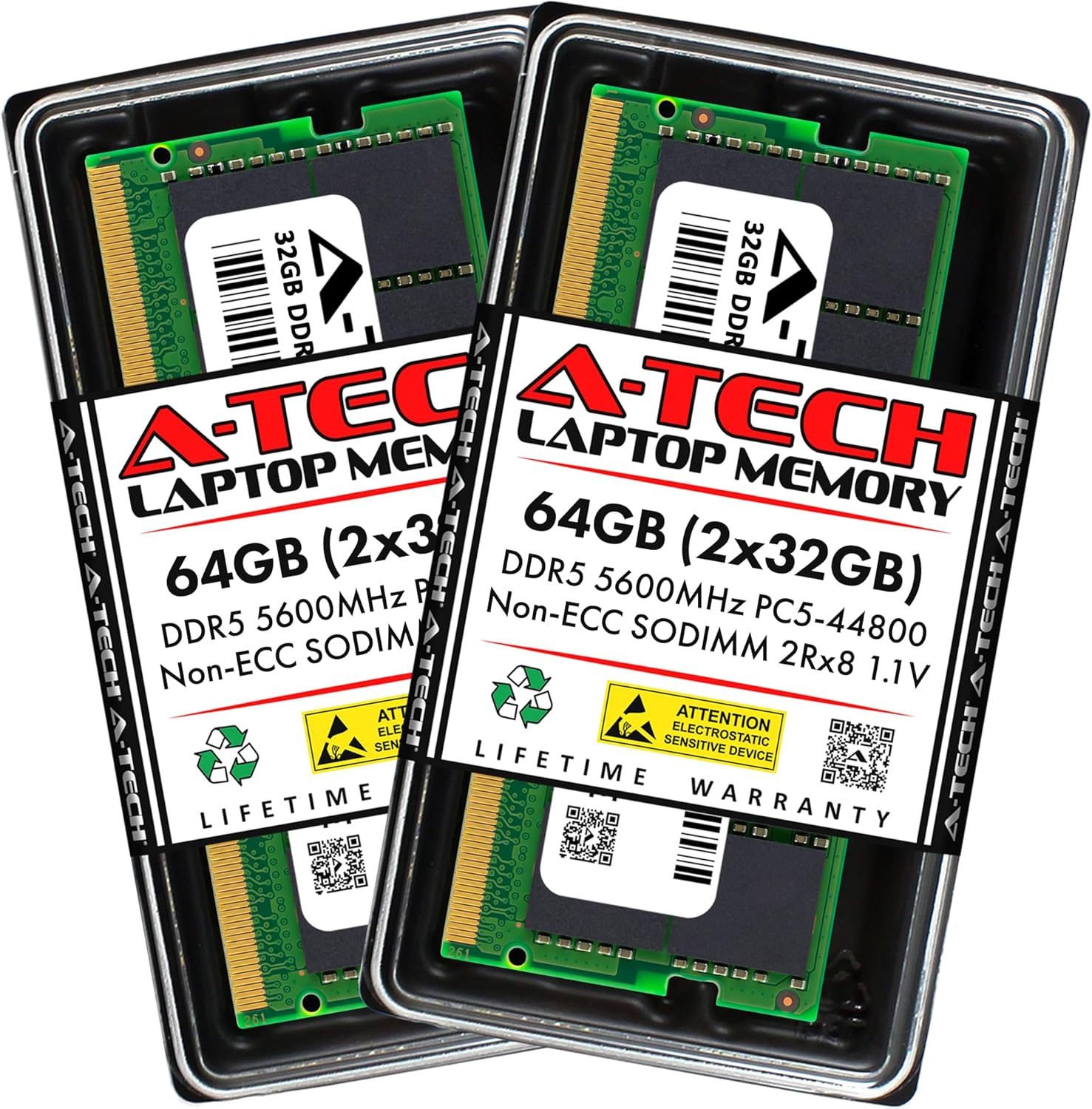 A-Tech 64GB Kit (2x32GB) RAM for ASUS TUF Gaming A16 Advantage Edition (2023) FA617, FA617NS, FA617NSR, FA617NT, FA617NTR, FA617XS, FA617XT Laptop | DDR5 5600MHz PC5-44800 SODIMM 1.1V 262-Pin Memory