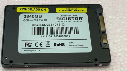 Digistor DIG-SSD2384013 3.84TB SATA/600 2.5-Inch Solid State Drive