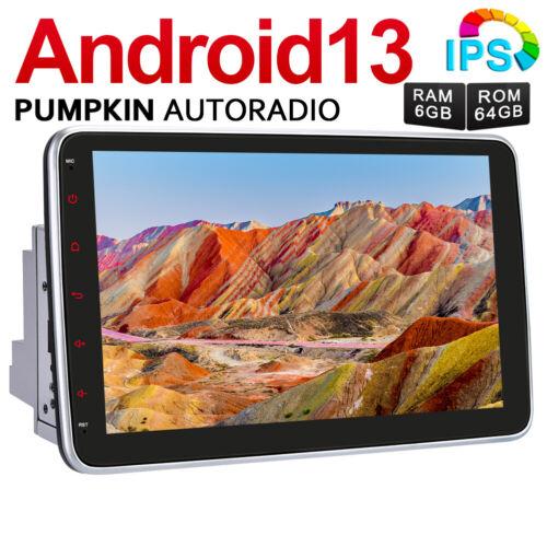 Pumpkin 8 Core 10.1″ Android 13 Car Stereo Radio 6GB 64GB WiFi Head Unit Carplay