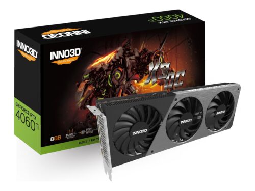 Inno3D GeForce RTX 4060 Ti X3 OC NVIDIA 8 GB GDDR6