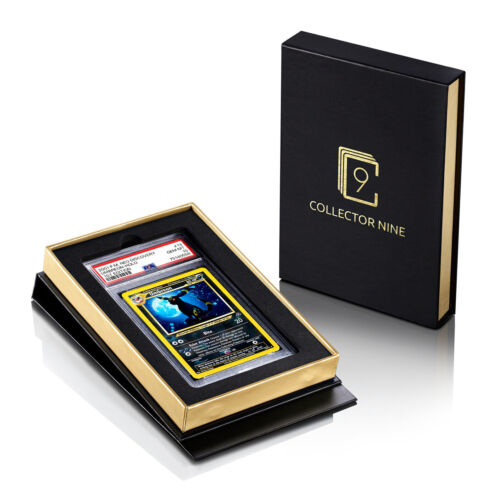 PSA-BGS-CGC Display Gift Case Gold/Blue | Graded Card Storage Box Holder | Nine