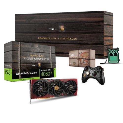 Gaming RTX 4060 Ti 8G x GC30 Monster Hunter Edition Graphics Card + GC30 Cont…