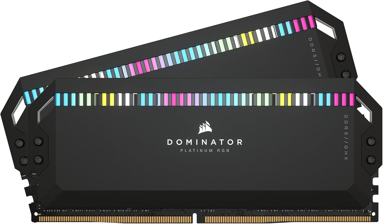 CORSAIR DOMINATOR PLATINUM RGB DDR5 RAM 32GB (2x16GB) 6200MHz CL36 Intel XMP iCUE Compatible Computer Memory – Black (CMT32GX5M2E6200C36)