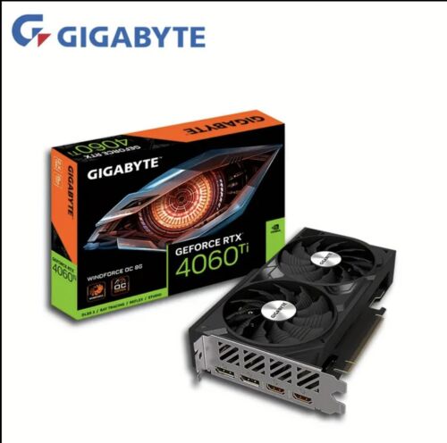 Gigabyte GeForce RTX 4060 Ti 8GB, NVIDIA Chipset, PCIe 4.0, Windforce