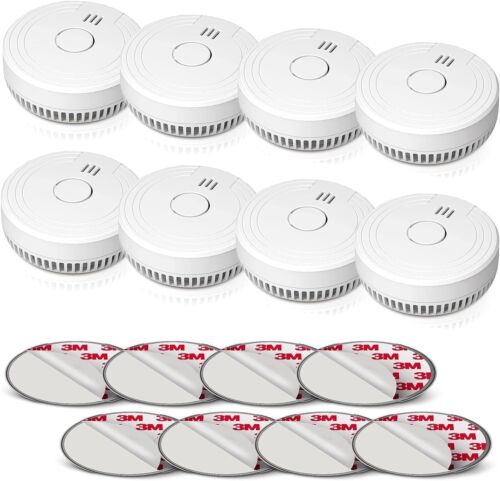 Ecoey Smoke Detector Smoke Alarm with Advanced Photoelectric Technology Small