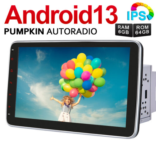 Pumpkin 2 DIN 10.1″ Android 13.0 Car Stereo Built-in Carplay 6GB 64GB Bluetooth