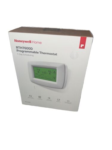 Honeywell RTH7600D1030 Home 7-Day Programmable Thermostat Touchscreen Display