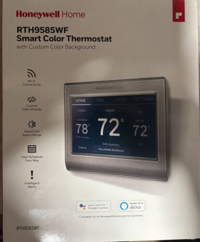 Wi-Fi Smart Color 7-Day Programmable Smart Thermostat with Touchscreen Display