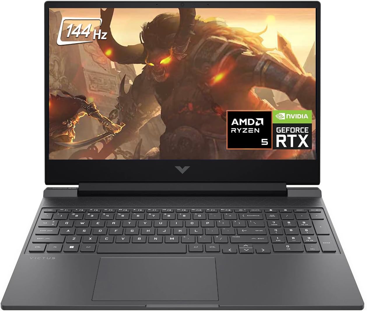 HP – Victus 15.6″ Gaming Laptop – 144Hz FHD(1920 x 1080) Display – AMD Ryzen 5-8645HS – 64GB Memory – NVIDIA GeForce RTX 4050-4TB SSD – Backlit Keyboard – Windows 11 – Mica Silver(2024)