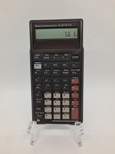 Texas Instruments Calculator BA II Plus Business Analyst Works *READ*