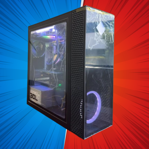 Gaming PC RGB Computer W-2123 32GB 1TB SSD 2TB RX 580 WIFI WIN10 Liquid Cooler