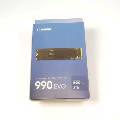 Samsung 990 EVO 2TB Internal SSD PCIe Gen 4×4 | Gen 5×2 NVMe M.2  SEALED