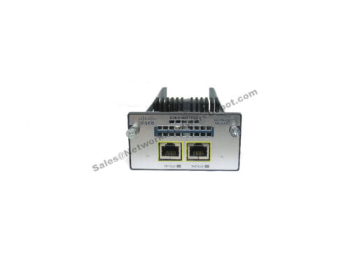 Cisco C3KX-NM-10GT 2-Port 10 GE RJ45 for 3750X 3560X Switches – 1 Year Warranty