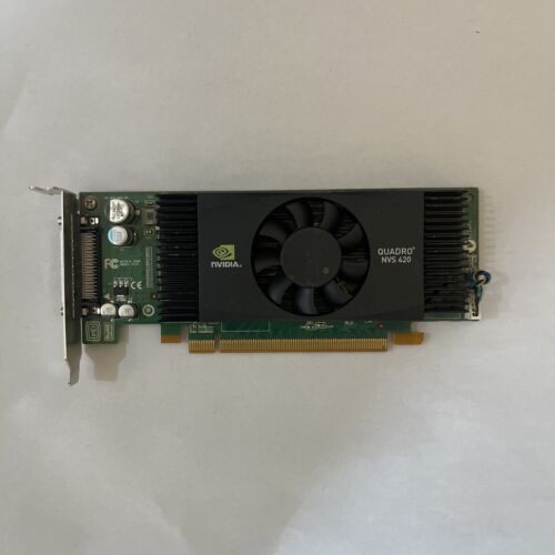 Dell NVIDIA Quadro NVS 420 SFF Slim VHDCI QUAD DVI Four Monitors Video Card