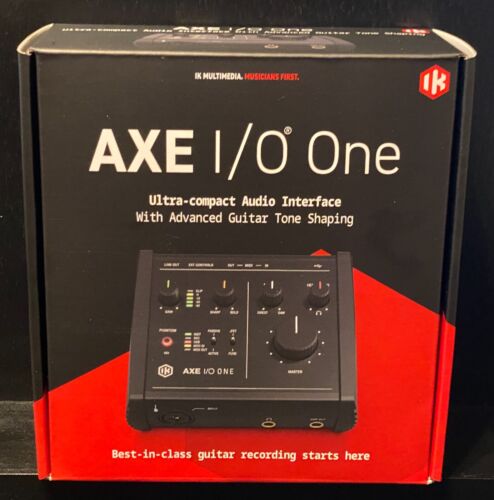 New IK Multimedia AXE I/O One | 1-In/3-Out USB Interface | Mac/PC