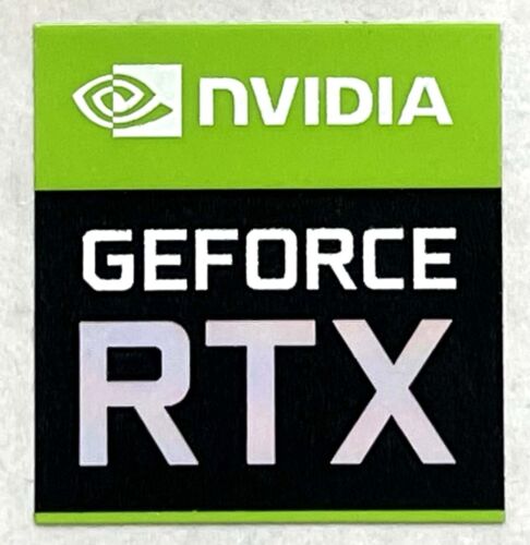 1 pcs original Nvidia GeForce RTX Sticker Case Badge Label Logo 17mm x 18mm