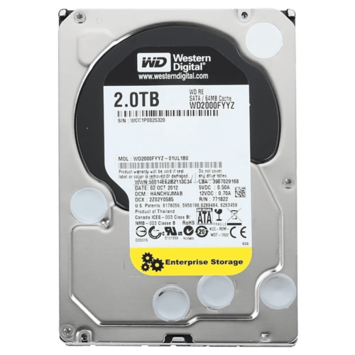 Western Digital WD2000FYYZ 2TB 7200RPM 64MB SATA 6Gb/s 3.5″ Internal Hard Drive