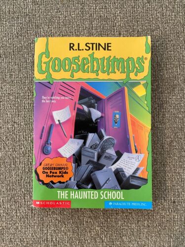 Goosebumps #59 The Haunted School thick version w/insert – 1st print Very Good