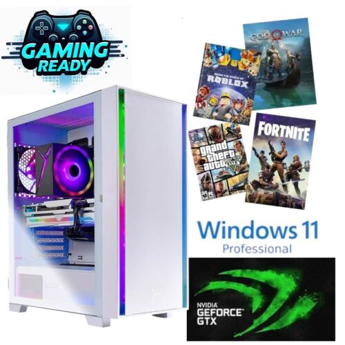 RGB Gaming Desktop Computer i7 PC 64GB DDR4 1TB SSD GTX 1070 W11