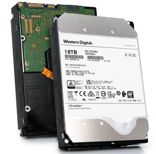 WD Ultrastar DC HC550 18TB SATA 6GB/s 3.5″ HDD – WUH721818ALE6L4 0F38459