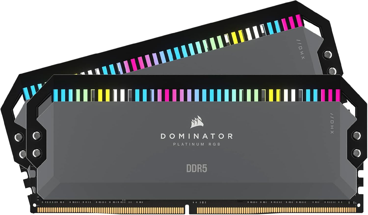 CORSAIR DOMINATOR PLATINUM RGB DDR5 RAM 64GB (2x32GB) 5200MHz CL40 AMD EXPO iCUE Compatible Computer Memory – Gray (CMT64GX5M2B5200Z40K)