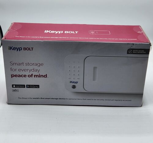 New iKeyp Bolt Smart Storage Device Secure Wifi Safe Box Medicine Money Document