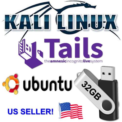 SUPER Security Combo Tails 6.10 Kali 2024.4 Ubuntu 24.04.1 Multiboot 32G USB