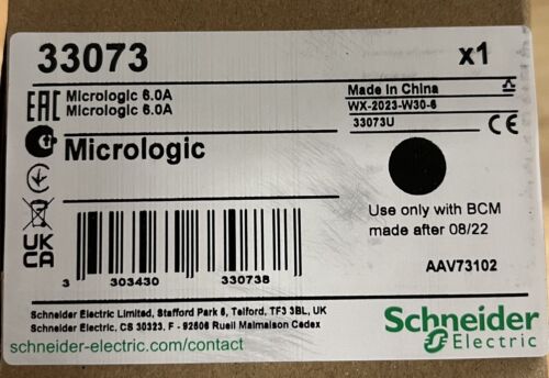 NEW Schneider Electric 33073  Micrologic 6.0A Circuit Breaker Trip Unit