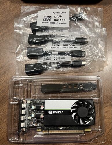 Nvidia Quadro T1000 8GB GDDR6 Mini Display Graphics Card PNY VCQT1000