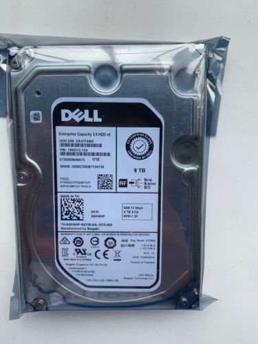 DELL GKWHP 0GKWHP ST8000NM0075 8TB 7200RPM 256MB SAS 12Gb/s 3.5″ Hard Drive