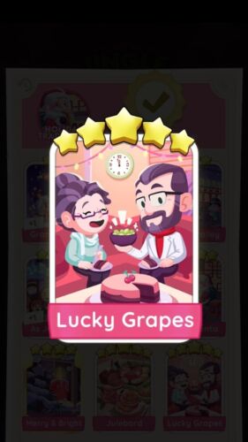 1 x Lucky Grapes () sticker ( Holiday Traditions 11) Mono_poly_go Sticker