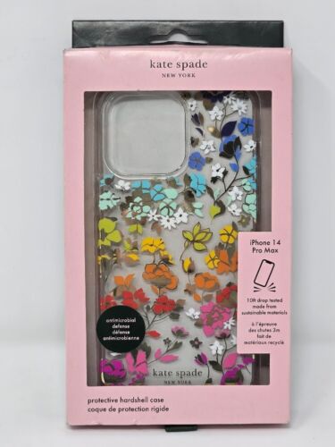 Kate Spade Apple iPhone 14 Pro Max Protective Hardshell Case Flowerbed – New