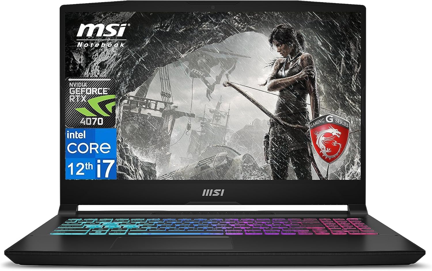 MSI 2023 Newest Katana 15 Gaming Laptop, 15.6″ 144 Hz IPS Display, Intel Core i7 12650H (Up to 4.7 GHz), GeForce RTX 4070, 64GB RAM, 2TB SSD, Wi-Fi 6, 4-Zone RGB Gaming Keyboard, Windows 11 Home