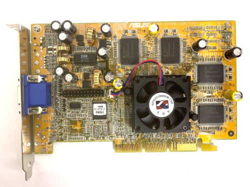 VINTAGE ASUS AGP-V7700 NVIDIA GEFORCE2 32 MEG AGP VIDEO CARD VGA ONLY MXB167