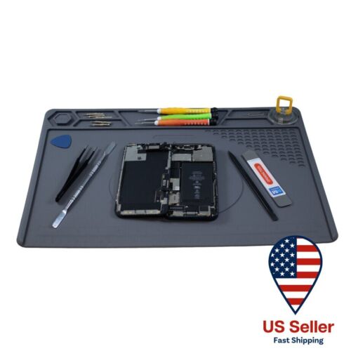 Magnetic Soldering Repair Mat Silicone – 11 x 16 inch – Heat Resistant 932°F