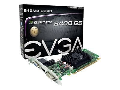 EVGA NVIDIA GeForce 8400 GS (512-P3-1300-LR) 512MB / 512MB (max) DDR3 SDRAM…