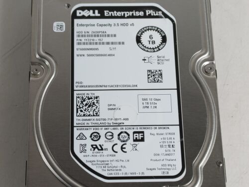 Seagate Dell Enterprise Plus ST6000NM0095 6 TB SAS 3 3.5 in Enterprise Drive