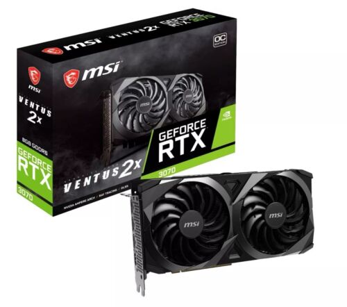 MSI GeForce RTX 3070 VENTUS 2X OC LHR 8GB GDDR6 Graphics Card (No Box)