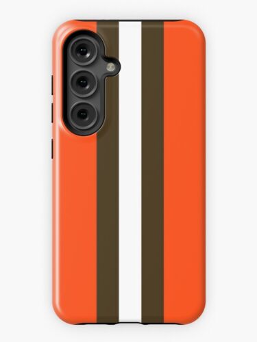 NEW! Cleveland Browns Stripe Mask Best iPhone Samsung Tough Case