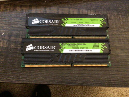 Corsair 1024-3200C2PRO – Low Latency DDR400 RAM set of 2 (2GB)