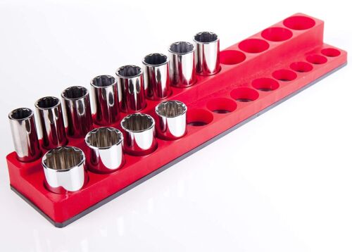 BIG RED MTOSD3811T Torin Tool Storage Organizer: Magnetic Socket Rack, Sockets