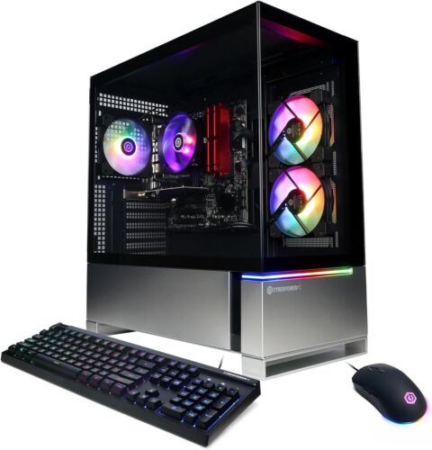 CyberPowerPC Gamer Master Gaming PC, AMD Ryzen 5 5500 3.6GHz, Radeon RX GMA3100A