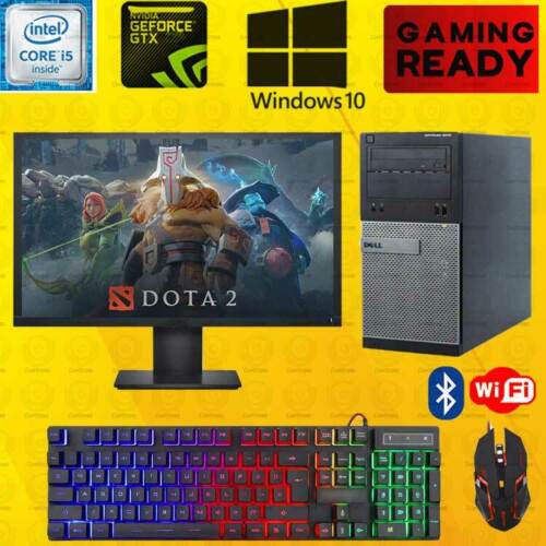 Dota 2 Dell i5 Gaming Desktop PC Computer SSD Nvidia GT1030 Win 10 8GB bundle