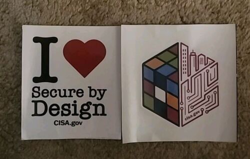 Rare Two Cybersecurity Infrastructure Security Agency CISA STICKERS