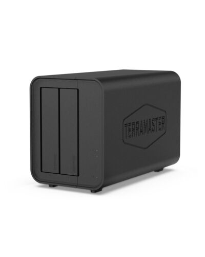 TERRAMASTER F2-212 2Bay NAS – Quad Core CPU DDR4 RAM Personal Private Cloud H…