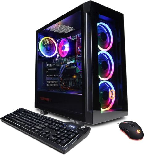 CyberpowerPC Gamer Master Gaming PC RTX 4060 Ryzen 5 16GB RAM GMA2700A