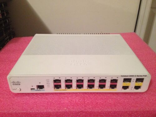 Cisco Catalyst WS-C2960C-12PC-L 12 Ports PoE 10/100 Switch,2 dualpurpose uplinks